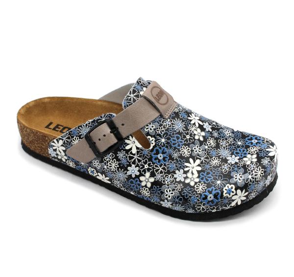 leon damen lederclogs-4250c-blau