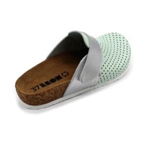 leon damen lederclogs-4251-grün1