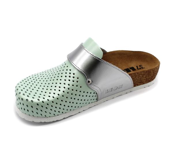 leon damen lederclogs-4251-grün3