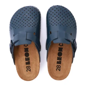 lederclogs fÜr kinder blau 4800 4