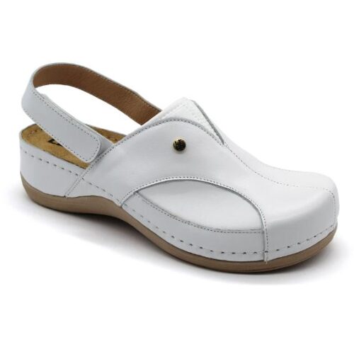 leon damen ledersandalen-913-weiss