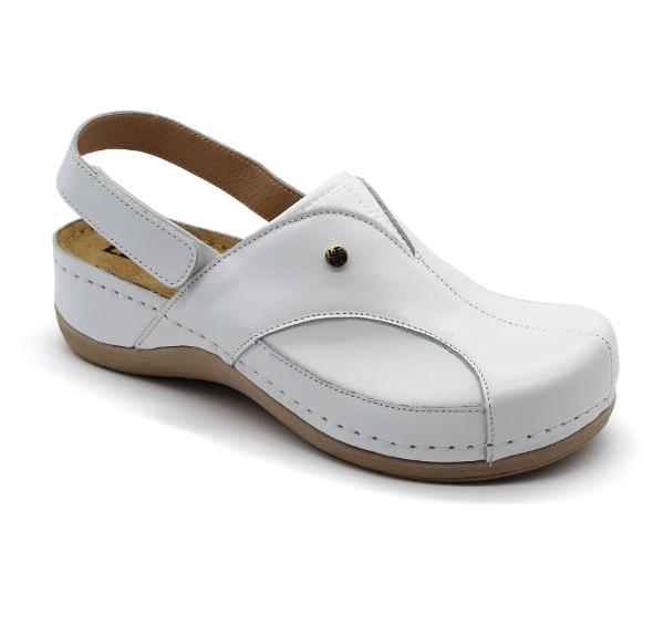 leon damen ledersandalen-913-weiss