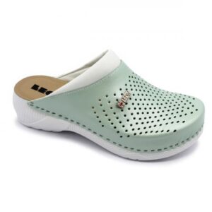 leon damen lederclogs 3400 türkis